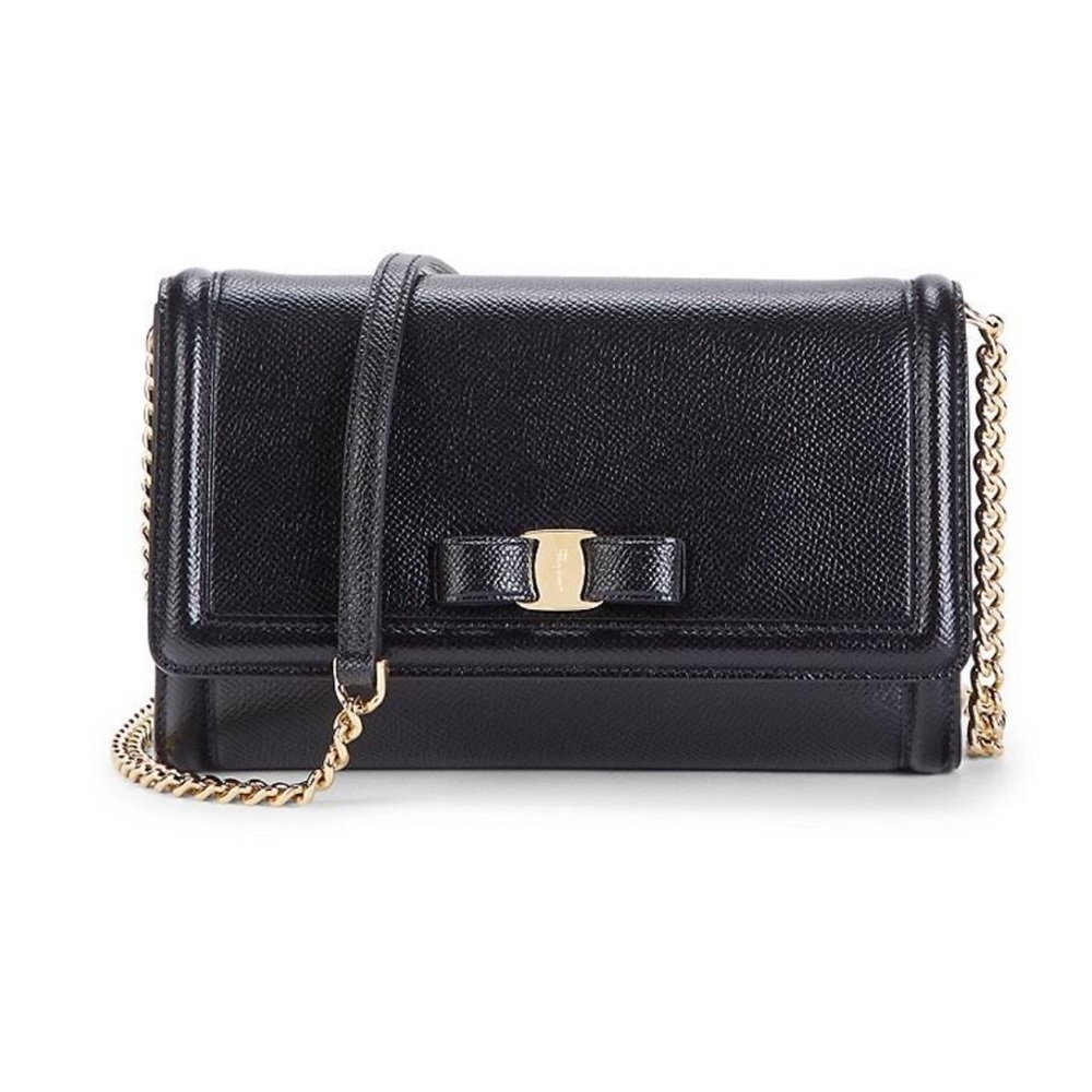 Salvatore Ferragamo Vara Bow Leather Mini Bag